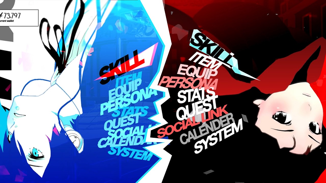 Persona 6 concept menu animation thumbnail